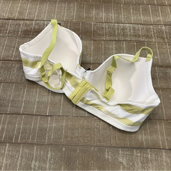 Cacique White and Green Polka Dot Bra - Picture 3 of 5